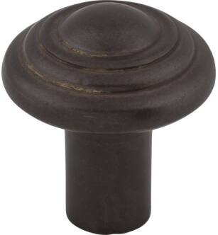 Top Knobs M1472 Aspen 1 1/4" Cast Bronze Mushroom Shaped Button Cabinet Knob in Medium Bronze