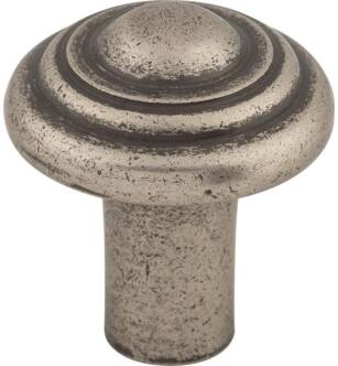Top Knobs M1470 Aspen 1 1/4" Cast Bronze Mushroom Shaped Button Cabinet Knob in Silicon Bronze Light