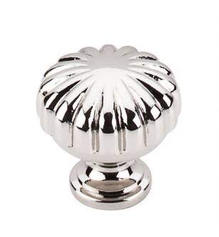Top Knobs M1319 Asbury 1 1/4" Brass Mushroom Shaped Melon Cabinet Knob in Polished Nickel