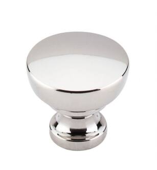 Top Knobs M1321 Asbury 1 1/4" Zinc Alloy Mushroom Shaped Bergen Cabinet Knob in Polished Nickel