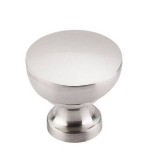 Top Knobs M1119 Asbury 1 1/4" Zinc Alloy Mushroom Shaped Bergen Cabinet Knob in Brushed Satin Nickel