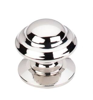 Top Knobs M1324 Asbury 1 3/8" Brass Mushroom Shaped Empress Cabinet Knob in Polished Nickel