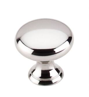 Top Knobs M1311 Asbury 1" Brass Mushroom Shaped Cabinet Knob in Polished Nickel