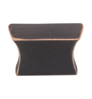 Top Knobs TK551UM Mercer 1 1/2" Zinc Alloy Rectangular Shaped Glacier Cabinet Knob in Umbrio