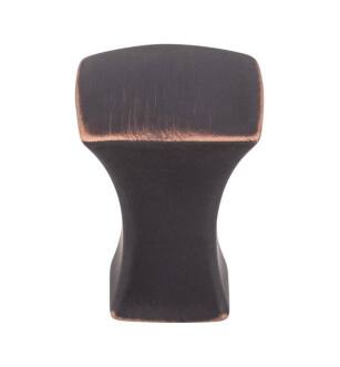 Top Knobs TK550UM Mercer 3/4" Zinc Alloy Square Shaped Glacier Cabinet Knob in Umbrio