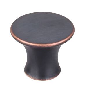 Top Knobs TK592UM Mercer 1 3/8" Zinc Alloy Round Shaped Oculus Cabinet Knob in Umbrio