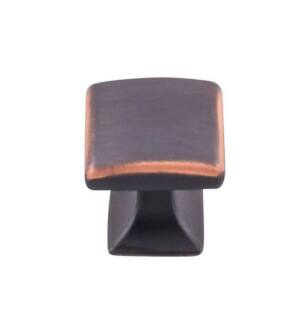 Top Knobs TK721UM Transcend 1 1/8" Zinc Alloy Square Shaped Contour Cabinet Knob in Umbrio