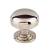 Top Knobs TK3000PN Ellis 1 1/4" Zinc Alloy Round/Mushroom Shape Cabinet Knob in Polished Nickel