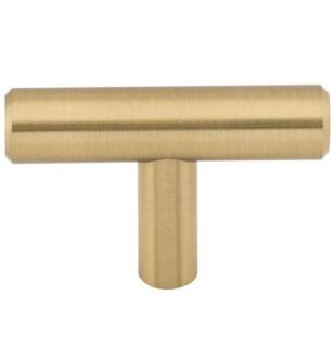 Top Knobs M2418 Bar Pulls 2" Steel T-Shape Hopewell Cabinet Knob in Honey Bronze