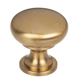Top Knobs M2205 Nouveau 1 1/4" Zinc Alloy Round/Mushroom Shape Hollow Cabinet Knob in Honey Bronze