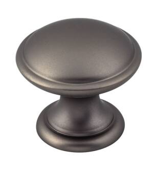 Top Knobs M2170 Dakota 1 1/4" Zinc Alloy Round/Mushroom Shape Cabinet Knob in Ash Gray
