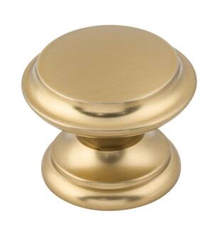 Top Knobs M2163 Dakota 1 3/8" Zinc Alloy Round/Mushroom Shape Flat Top Cabinet Knob in Honey Bronze