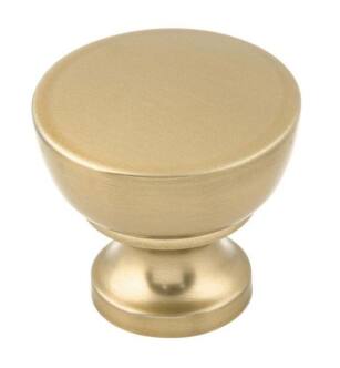 Top Knobs M1568 Nouveau III 1 1/4" Zinc Alloy Round/Mushroom Shape Bergen Cabinet Knob in Honey Bronze