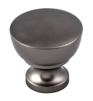 Top Knobs M1567 Nouveau III 1 1/4" Zinc Alloy Round/Mushroom Shape Bergen Cabinet Knob in Ash Gray