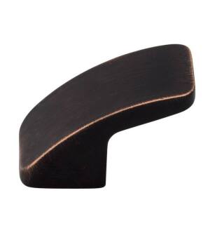 Top Knobs TK52TB Sanctuary 1 1/4" Zinc Alloy Designer Shaped Thumb Cabinet Knob in Tuscan Bronze