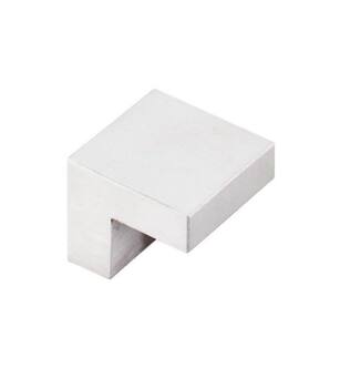Top Knobs SS37 Stainless 1" SS304 Square Shaped Cabinet Knob in Brushed Stainless Steel