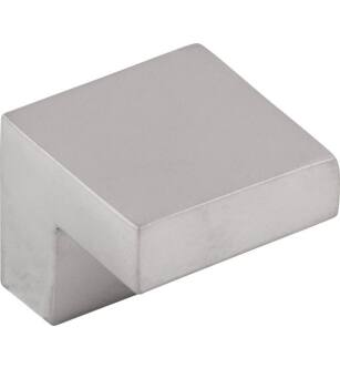 Top Knobs M1874 Sanctuary II 1" Zinc Alloy Square Shaped Cabinet Knob in Aluminum