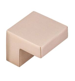 Top Knobs M1587 Nouveau III 1" Zinc Alloy Square Shaped Cabinet Knob in Brushed Bronze
