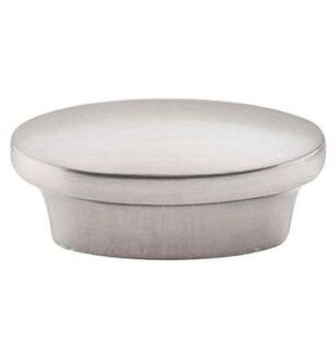 Top Knobs M521 Nouveau II 1 5/8" Zinc Alloy Oval Shaped Cabinet Knob in Brushed Satin Nickel
