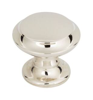Top Knobs TK1050PN Grace 1 1/4" Zinc Alloy Mushroom Shaped Barrow Cabinet Knob in Polished Nickel