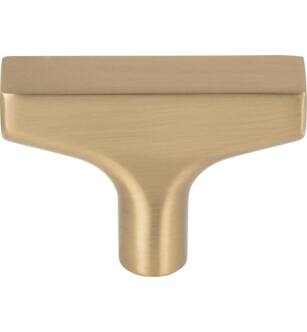 Top Knobs TK1010HB Grace 1 7/8" Zinc Alloy T-Handle Shaped Riverside Cabinet Knob in Honey Bronze