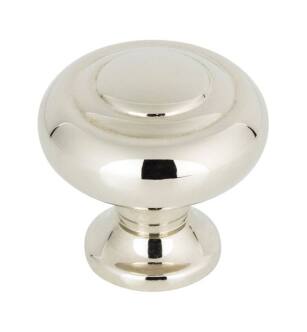 Top Knobs TK1000PN Grace 1 1/4" Zinc Alloy Mushroom Shaped Kent Cabinet Knob in Polished Nickel