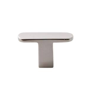 Top Knobs SS119 Stainless II 1 5/8" Steel Bar Shaped Cabinet Knob in Polished Stainless Steel