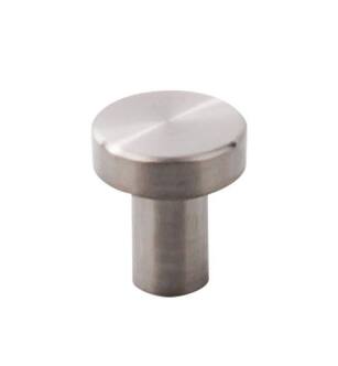 Top Knobs SS116 Stainless II 3/4" Steel Mushroom Shaped Cabinet Knob in Brushed Stainless Steel