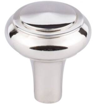 Top Knobs M2043 Aspen II 1 1/4" Cast Bronze Mushroom Shaped Peak Cabinet Knob in Polished Nickel