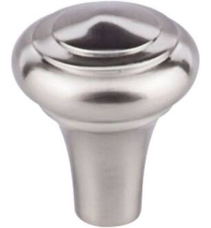 Top Knobs M2038 Aspen II 1" Cast Bronze Mushroom Shaped Peak Cabinet Knob in Brushed Satin Nickel