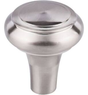 Top Knobs M2041 Aspen II 1 1/4" Cast Bronze Mushroom Shaped Peak Cabinet Knob in Brushed Satin Nickel