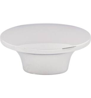 Top Knobs M1958 Dakota 1 1/2" Zinc Alloy Oval Shaped Oval Cabinet Knob in Polished Chrome