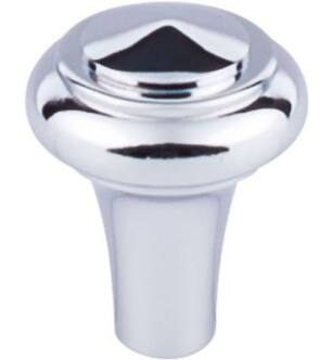 Top Knobs M2039 Aspen II 1" Cast Bronze Mushroom Shaped Peak Cabinet Knob in Polished Chrome