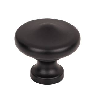 Top Knobs M1877 Dakota 1 3/8" Zinc Alloy Mushroom Shaped Peak Cabinet Knob in Flat Black