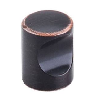 Top Knobs M1860 Nouveau 3/4" Zinc Alloy Cylindrical Shaped Indent Cabinet Knob in Tuscan Bronze