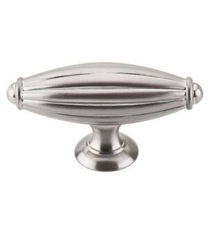 Top Knobs M1787 Tuscany 2 7/8" Zinc Alloy T-Handle Shaped Large Cabinet Knob in Brushed Satin Nickel