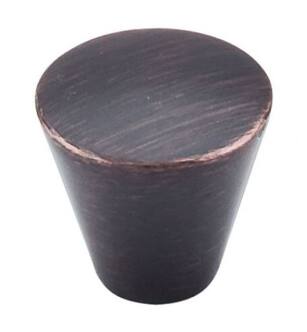 Top Knobs M1676 Nouveau 1 1/8" Brass Cone Shaped Cone Cabinet Knob in Tuscan Bronze