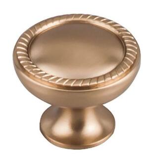 Top Knobs M1671 Edwardian 1 1/4" Brass Mushroom Shaped Emboss Cabinet Knob in Brushed Bronze
