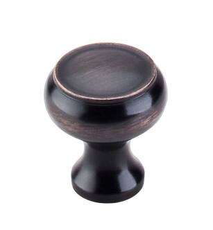 Top Knobs M1668 Normandy 1 1/8" Steel Mushroom Shaped Normandy Cabinet Knob in Tuscan Bronze