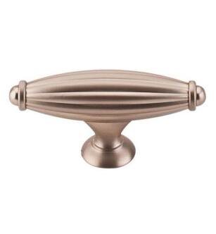 Top Knobs M1636 Tuscany 2 5/8" Zinc Alloy T-Handle Shaped Small Cabinet Knob in Brushed Bronze