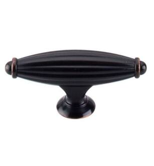 Top Knobs M1635 Tuscany 2 5/8" Zinc Alloy T-Handle Shaped Small Cabinet Knob in Tuscan Bronze