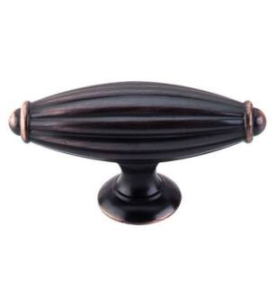 Top Knobs M1633 Tuscany 2 7/8" Zinc Alloy T-Handle Shaped Large Cabinet Knob in Tuscan Bronze