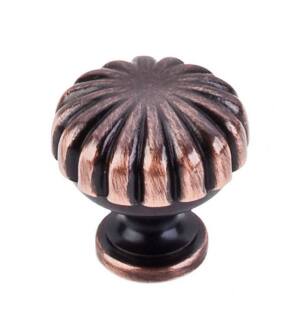 Top Knobs M1616 Somerset II 1 1/4" Brass Mushroom Shaped Melon Cabinet Knob in Tuscan Bronze