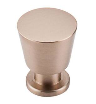 Top Knobs M1607 Nouveau II 7/8" Steel Cylindrical Shaped Rocks Cabinet Knob in Brushed Bronze