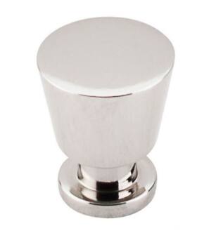 Top Knobs M1606 Nouveau II 7/8" Steel Cylindrical Shaped Rocks Cabinet Knob in Polished Nickel