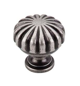 Top Knobs M1596 Somerset II 1 1/4" Brass Mushroom Shaped Melon Cabinet Knob in Pewter Antique