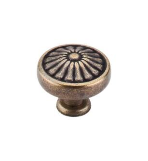 Top Knobs M1597 Normandy 1 1/4" Brass Mushroom Shaped Flower Cabinet Knob in German Bronze