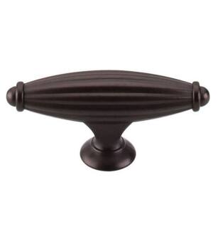 Top Knobs M1339 Tuscany 2 5/8" Zinc Alloy T-Handle Shaped Small Cabinet Knob in Oil Rubbed Bronze