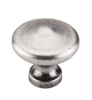 Top Knobs M1229 Dakota 1 3/8" Zinc Alloy Mushroom Shaped Peak Cabinet Knob in Pewter Antique