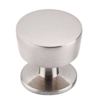 Top Knobs M1122 Nouveau III 1 1/4" Zinc Alloy Mushroom Shaped Essex Cabinet Knob in Brushed Satin Nickel